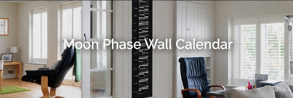 Moon Phase Wall Calendar